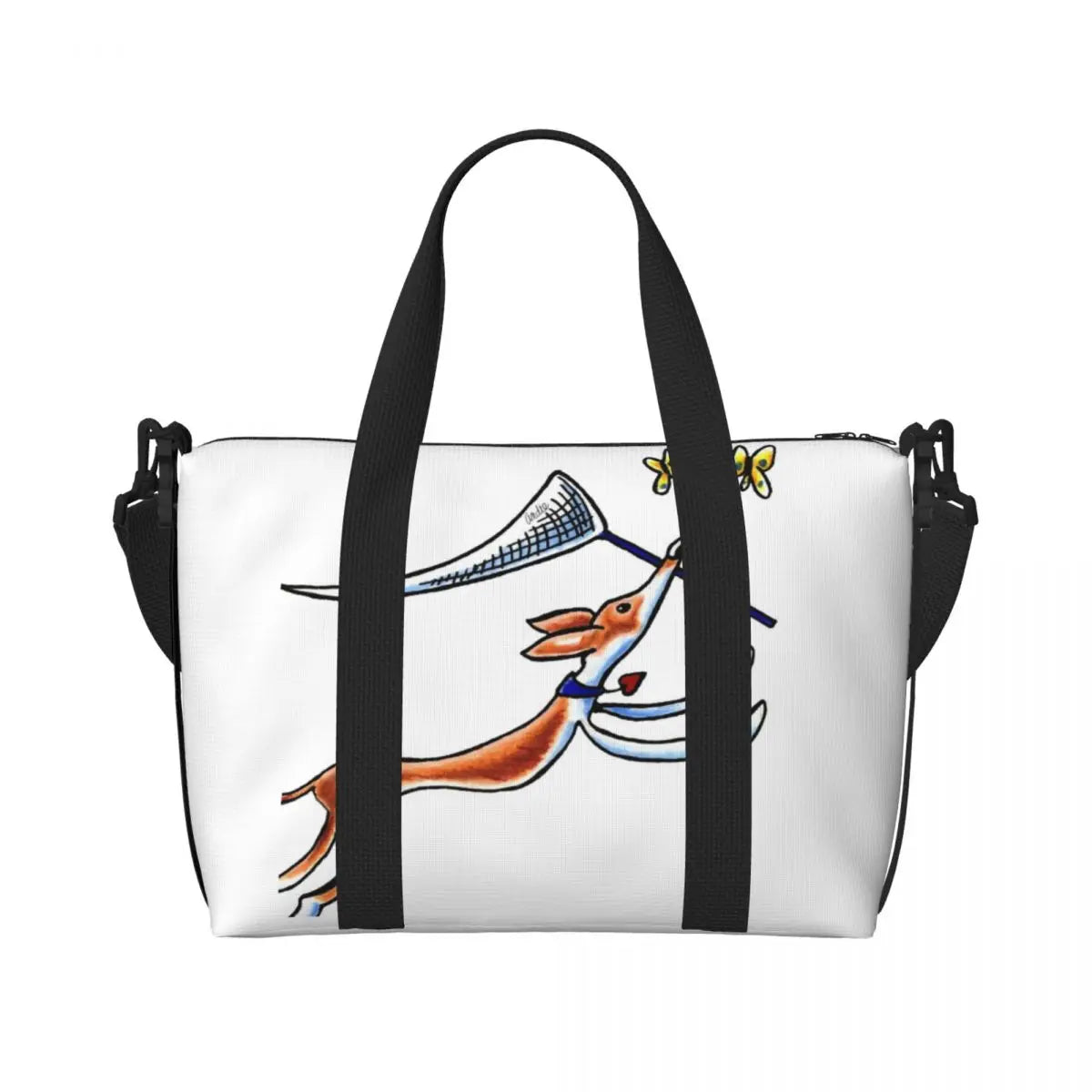 Whippet Kangaskassi - Tilava Tote Bag