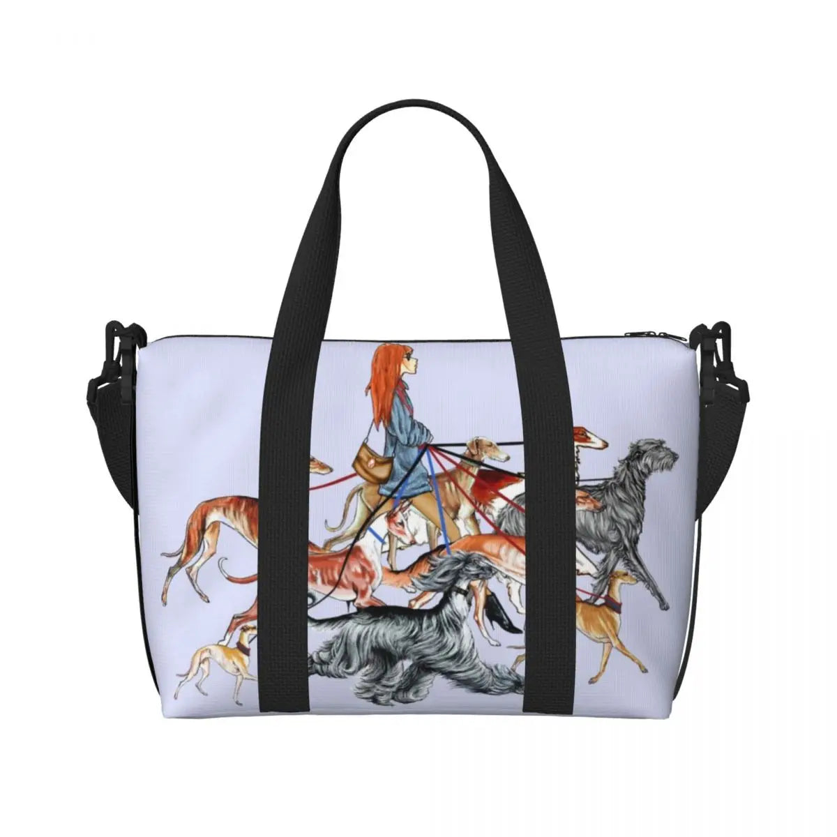 Whippet Kangaskassi - Tilava Tote Bag