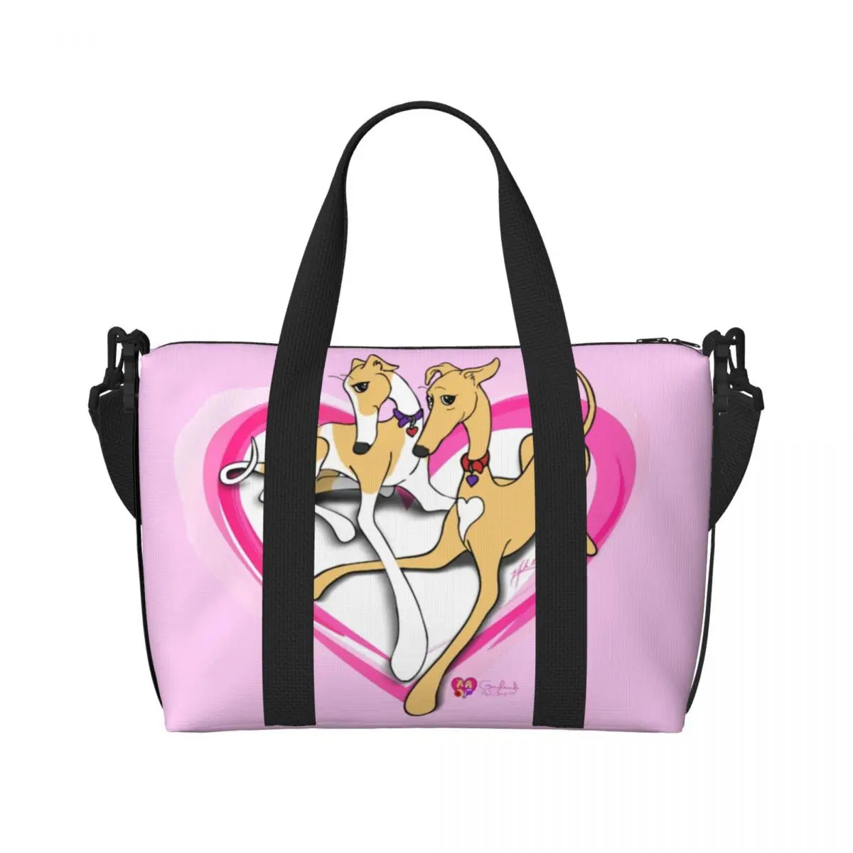 Whippet Kangaskassi - Tilava Tote Bag